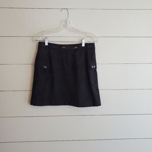 Black Ultra Suede Women's Skirt